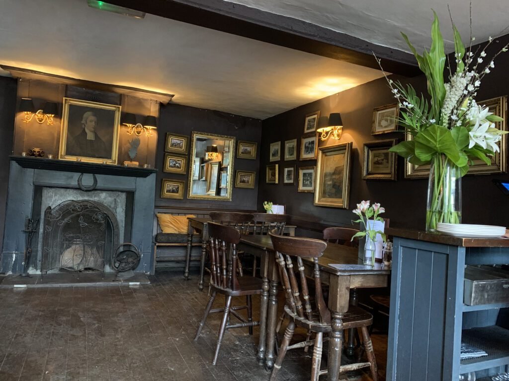 Interior of the Ram Inn at Firle - the perfect lunch spot for a Lewes Visit