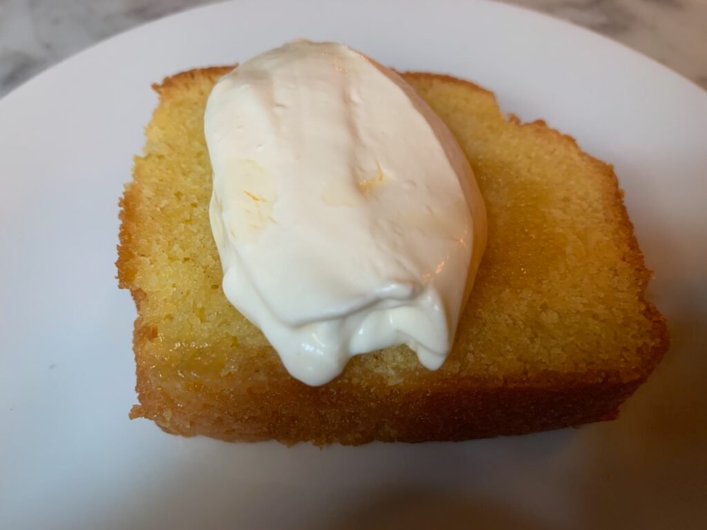 Dessert - Lemon Cake with Creme Fraiche 