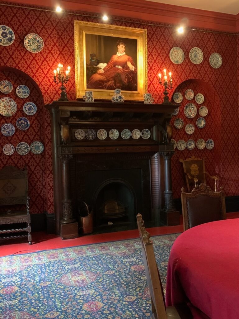 The Sumptous Crimson Dining Room