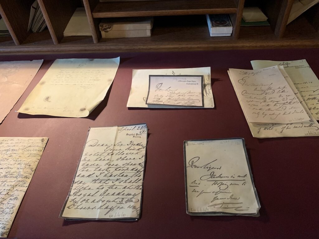 Letters to Leighton from the Rich and Famous on the Desk in the Study